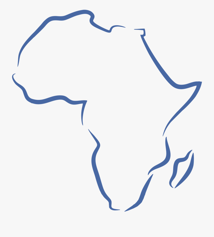 Africa Sketch Map Png, Transparent Clipart