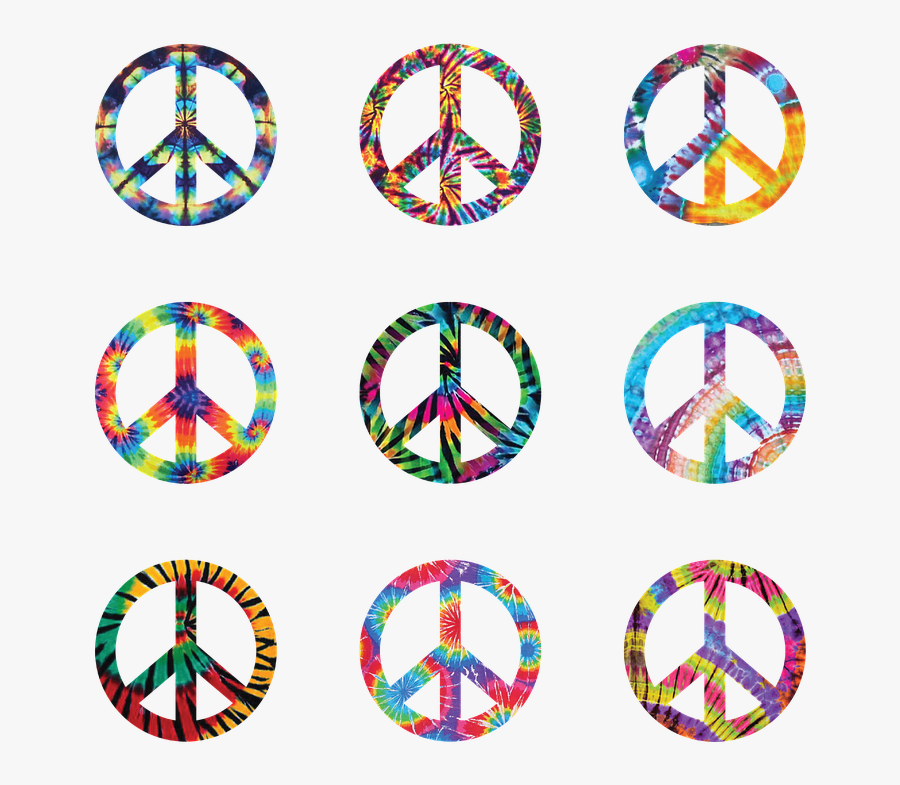 Peace Sign, Tie Dye, Sign, Peace, Tie, Dye, Symbol, Transparent Clipart
