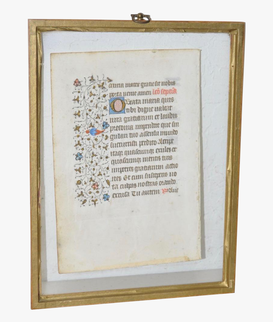 Clip Art Antique Manuscripts - Picture Frame, Transparent Clipart