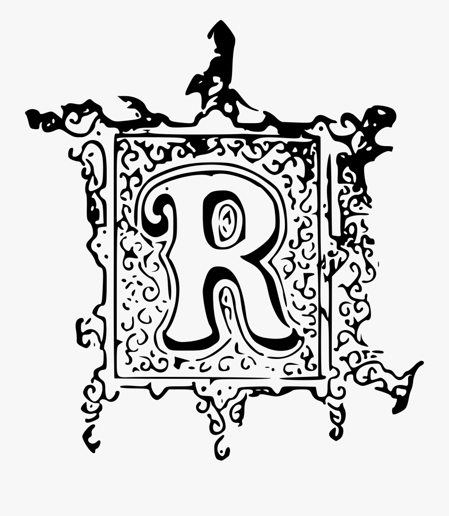 R Clipart Illuminated - Visual Arts, Transparent Clipart