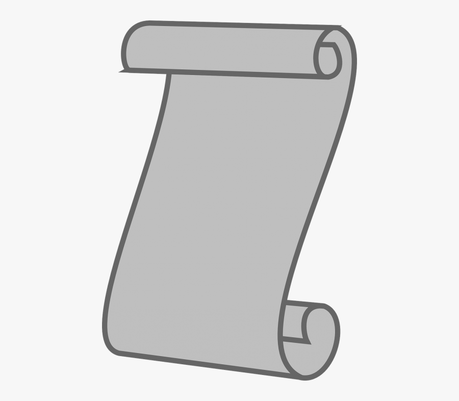 Scroll Paper Parchment - Scroll Document Drawing, Transparent Clipart