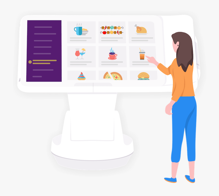 Self-service Restaurant Kiosk - Self Service Kiosk Animation, Transparent Clipart