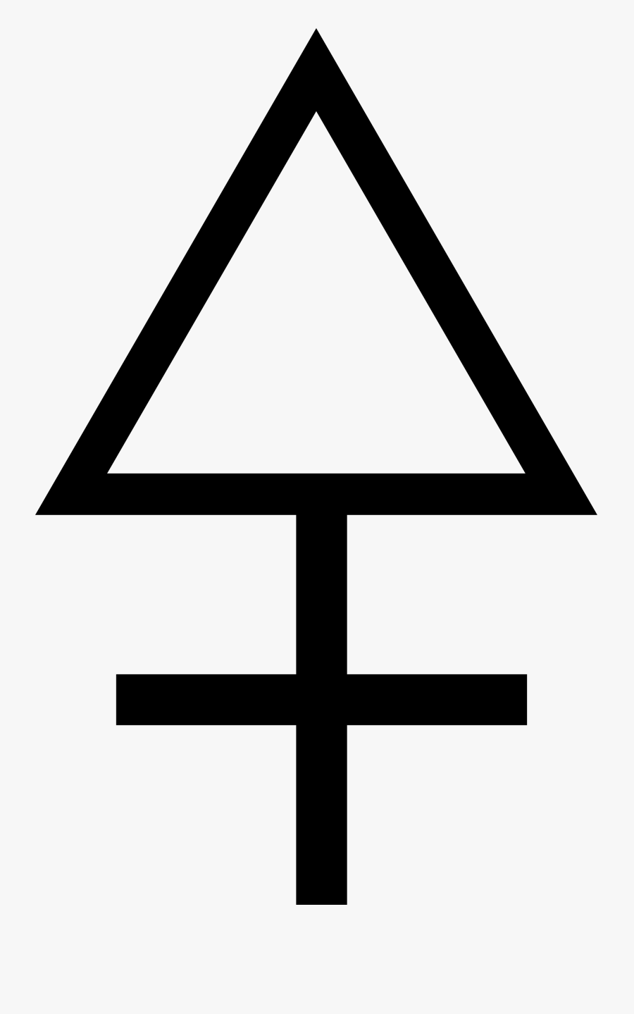 Sulphur Symbol Clipart , Png Download - Sulfur Alchemy Symbol, Transparent Clipart