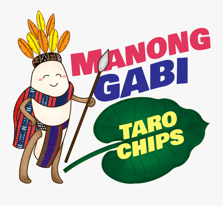 Manong Gabi Taro Chips Logo, Transparent Clipart
