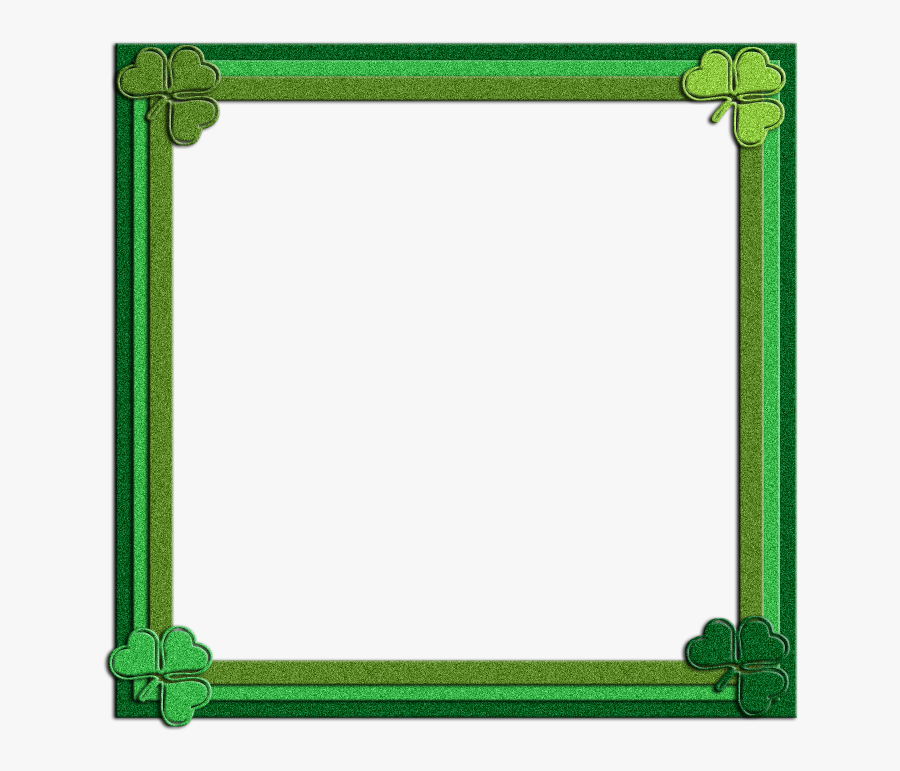 Clip Art Shamrock Frame - Picture Frame, Transparent Clipart