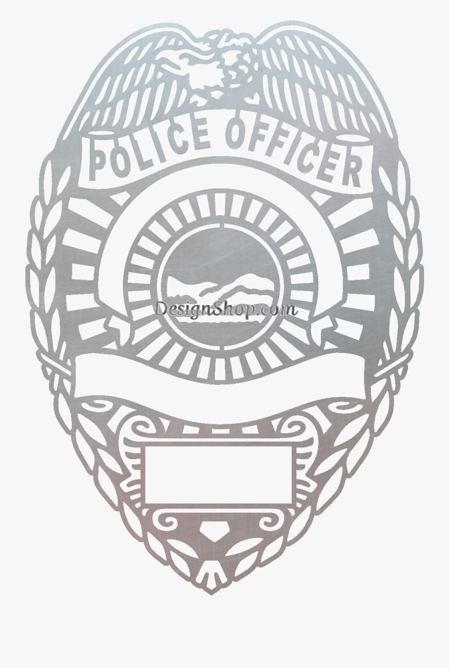Police Badge Clipart Modern - Emblem, Transparent Clipart