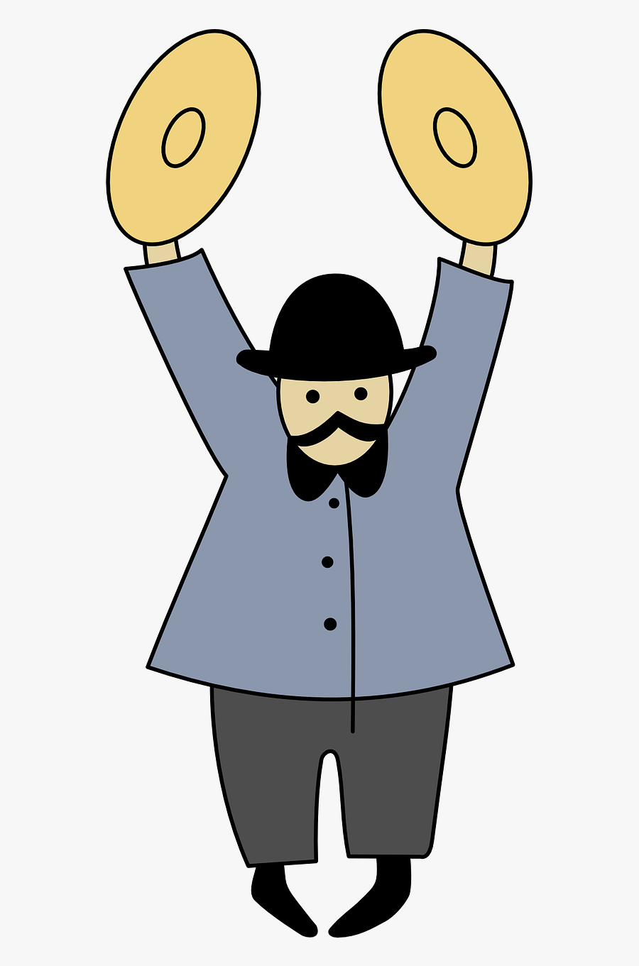 Percussion Band Bandsman Free Photo - De Dessins Musiciens Avec Cymbales, Transparent Clipart