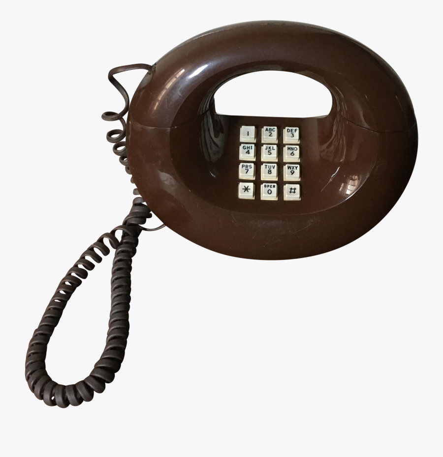 S Vintage Sculptura Donut By Western - Corded Phone, Transparent Clipart