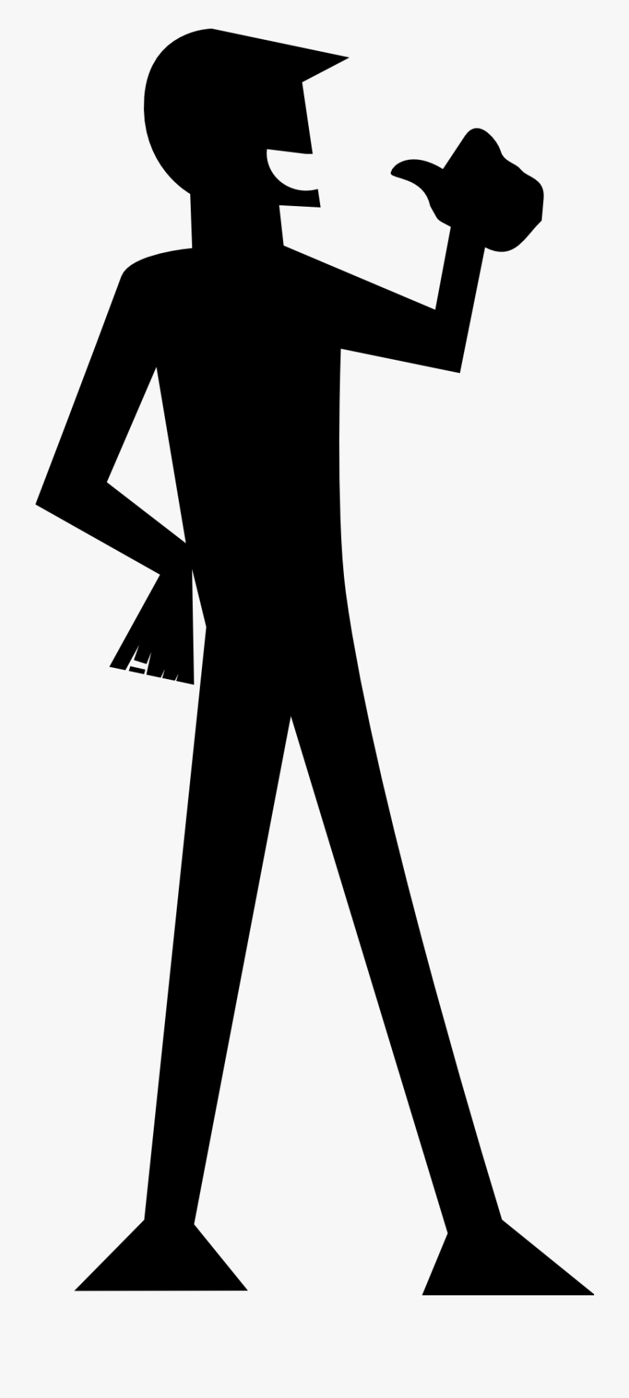 Thumb Pointing At Self, Transparent Clipart