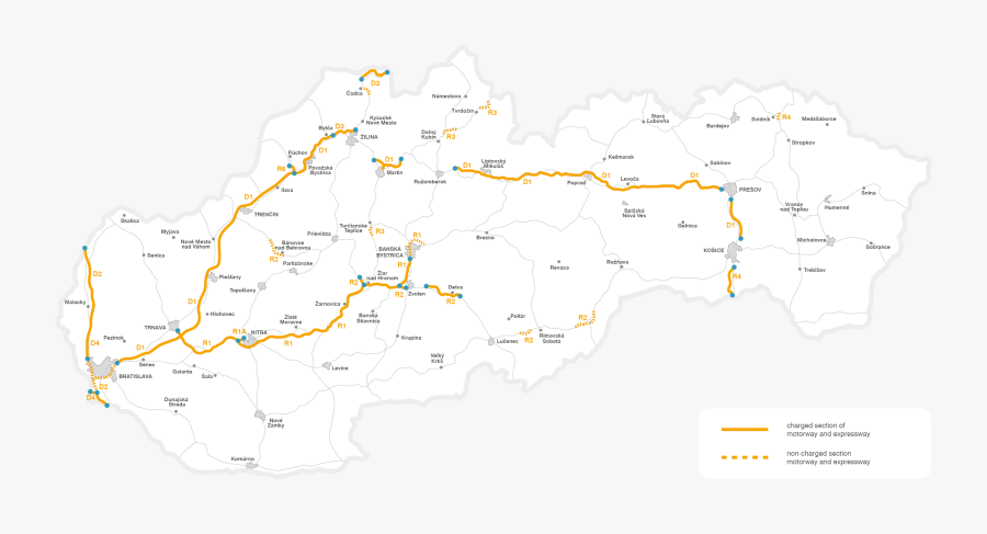 Map Of Sections Charged By Vignette - Nove Mesto On A Map, Transparent Clipart