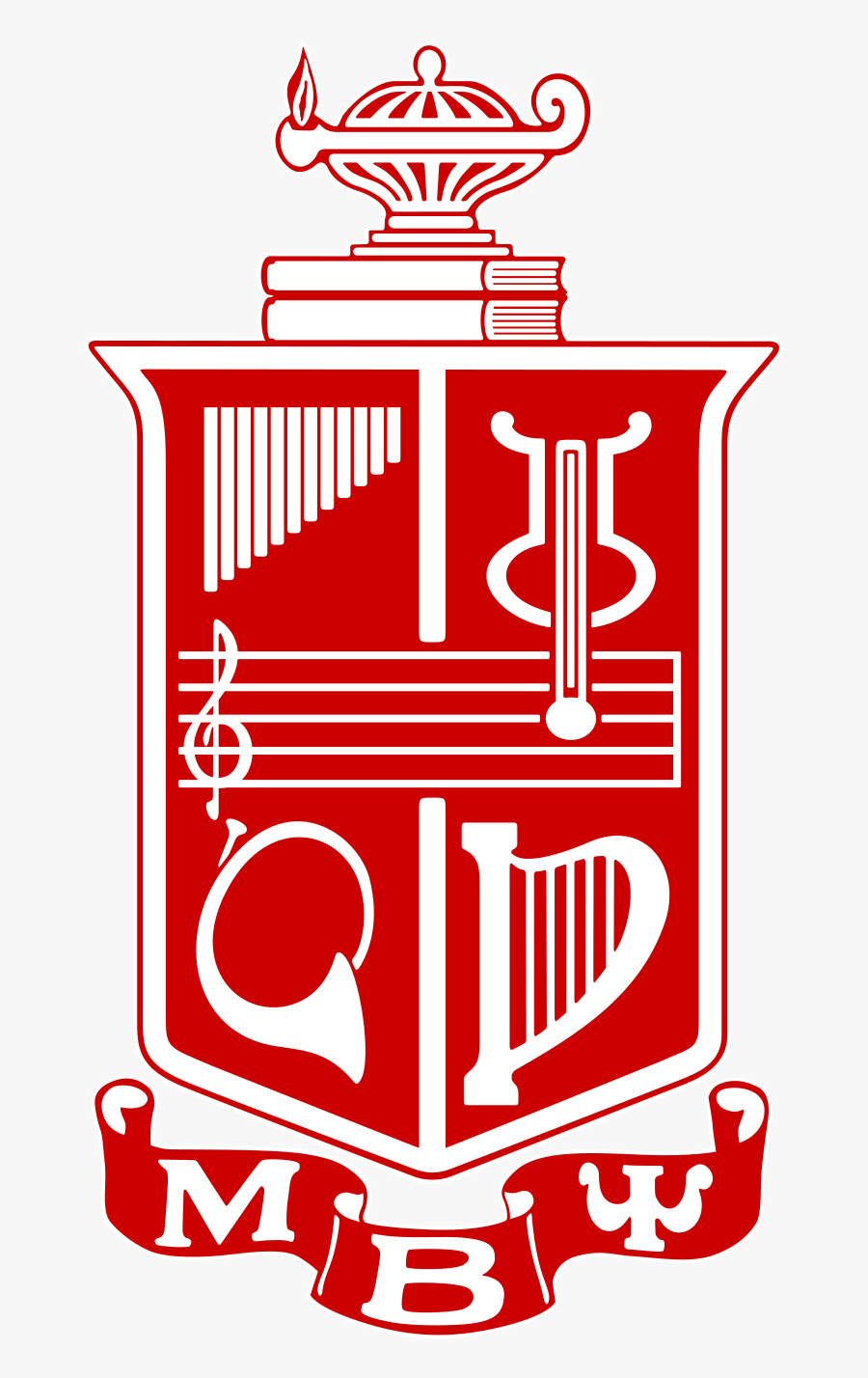 Mu Beta Psi Crest, Transparent Clipart