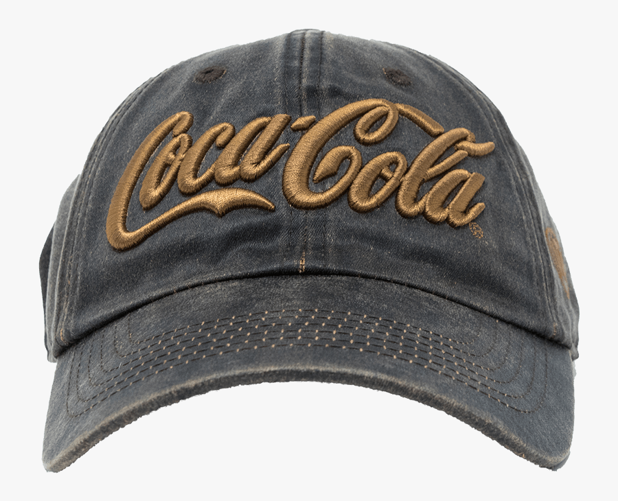 Coca-cola Script Brown Baseball Cap - Baseball Cap, Transparent Clipart