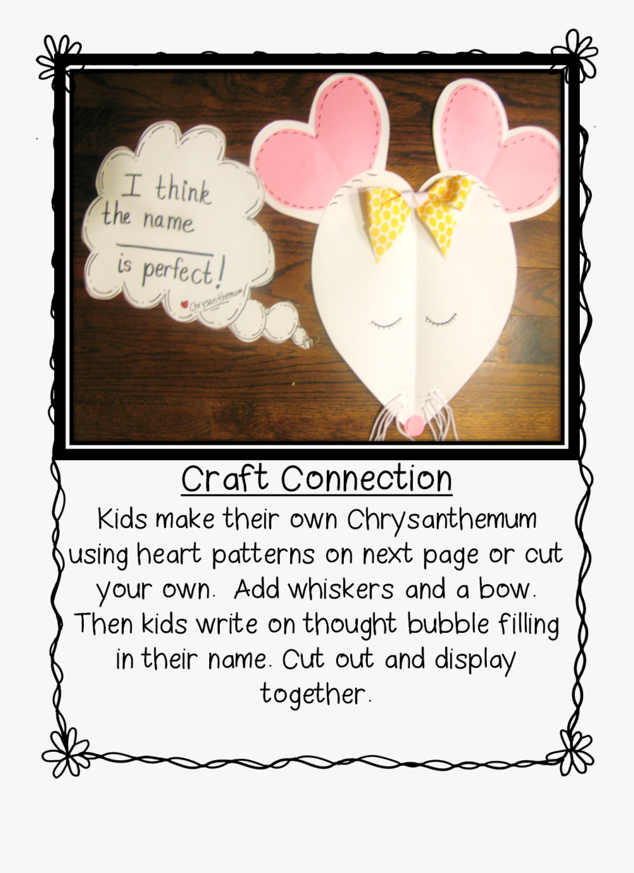 Chrysanthemum By Kevin Henkes Craft, Transparent Clipart