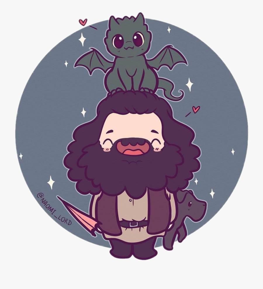 #ftestickers #hagrid #harrypotter - Harry Potter Desenho Kawaii, Transparent Clipart