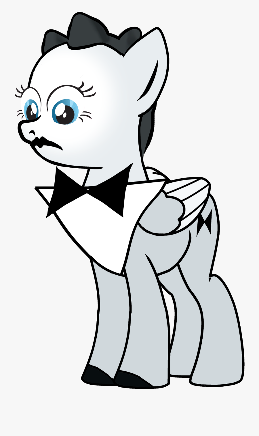 Whiskers Cat Dog Clip Art Horse Pony White Black Line - Cartoon, Transparent Clipart