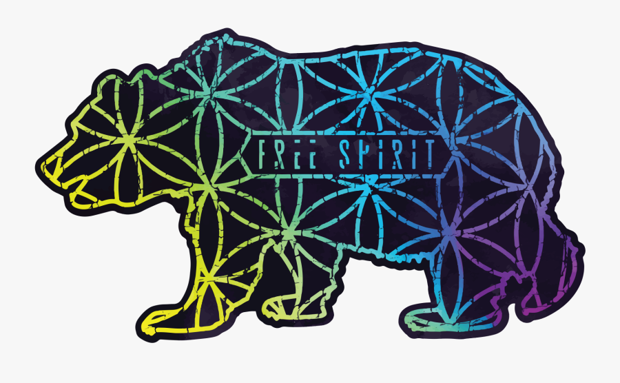 Free Spirit Bear"
 Class="lazyload Lazyload Mirage - Sacred Geometry Symbols For Wealth, Transparent Clipart