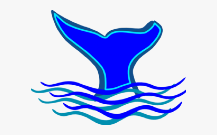 Dolphin Fin Clip Art - Blue Whale Fin Clipart, Transparent Clipart