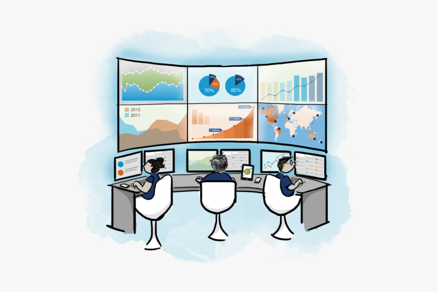 Command Center Sketch - Command And Control Centre Icon, Transparent Clipart