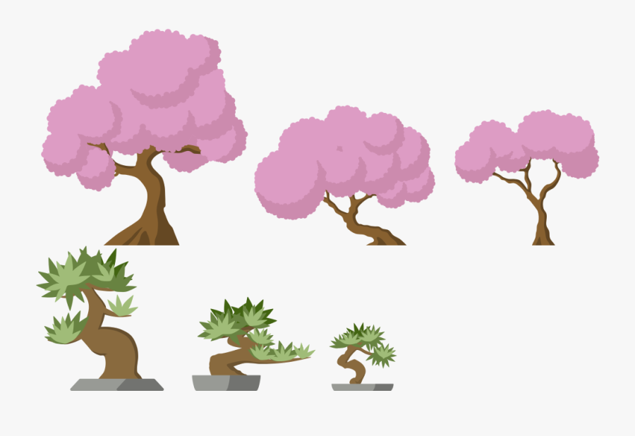 Tileset Temple With Source - Cherry Blossom Forest 2d, Transparent Clipart