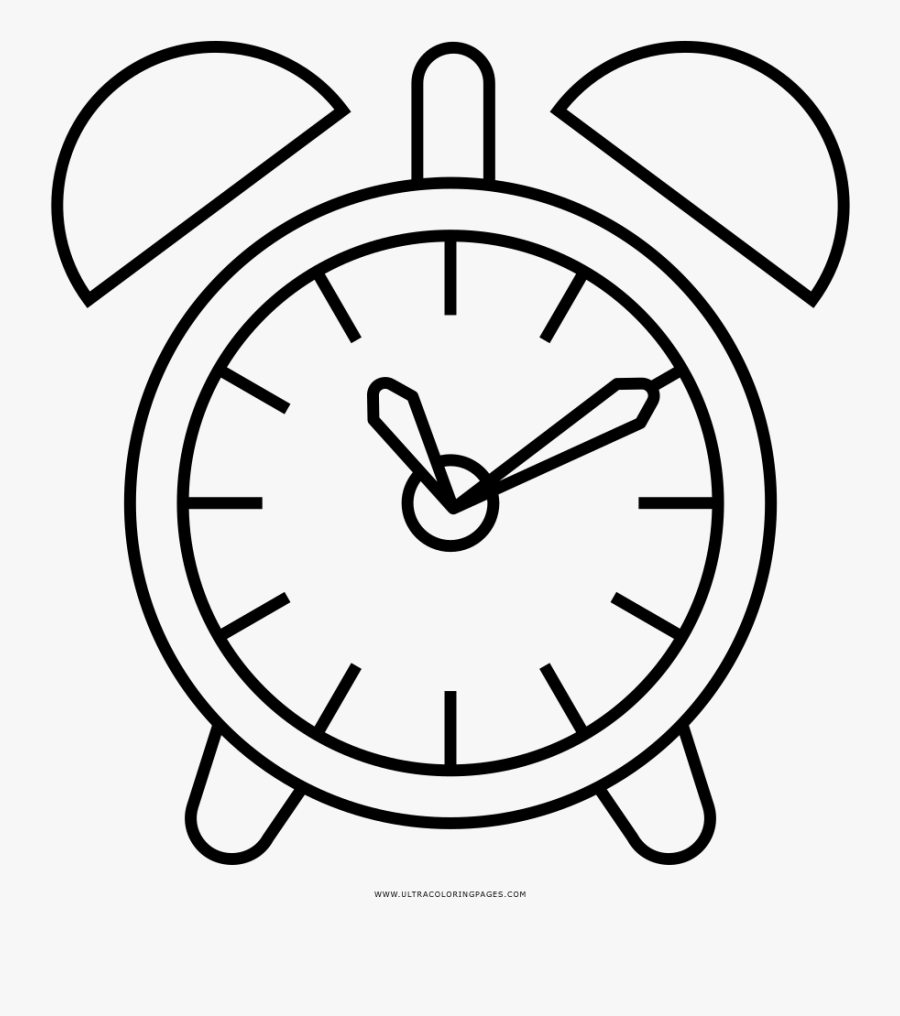 Alarm Clock Coloring Page - Time Of Delivery In Pregnamcy, Transparent Clipart