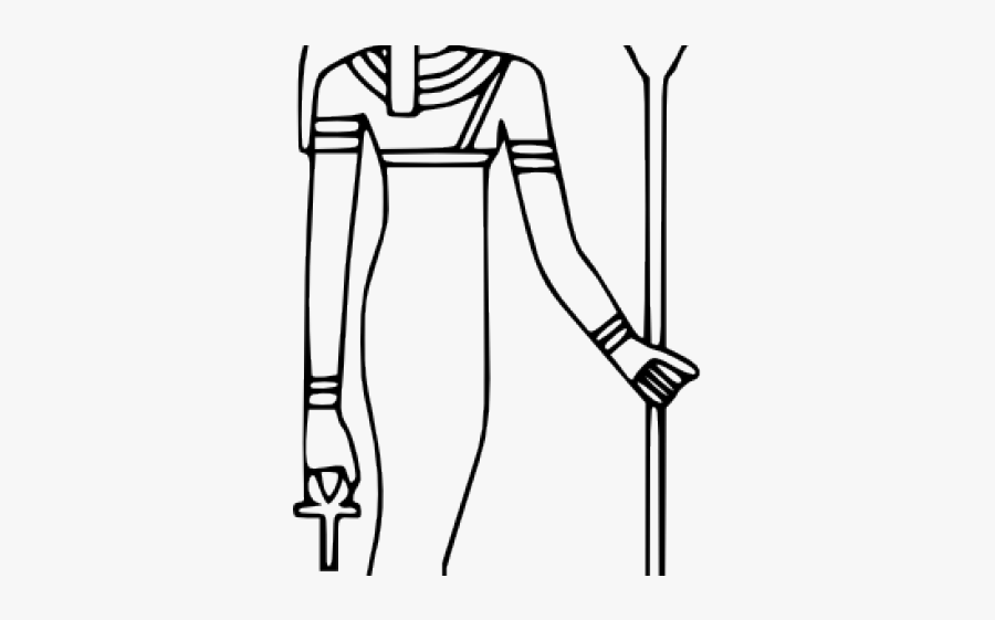 Isis The God Black And White, Transparent Clipart