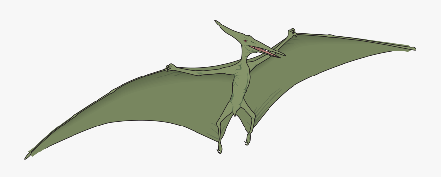 The Flying Dinosaur Silhouette - Dinosaurio Volador Vector Png, Transparent Clipart