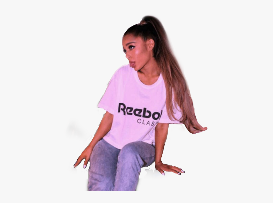 #arianagrande #sit #ariana #grande #sitting #freetoedit - Reebok, Transparent Clipart
