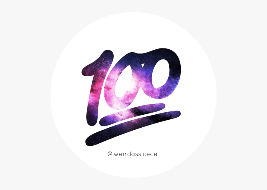 Small 100 Emoji, Transparent Clipart