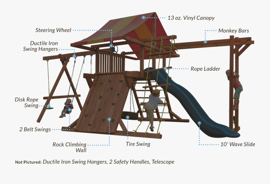 Pot O Gold - Play Structures Monkey Bars, Transparent Clipart