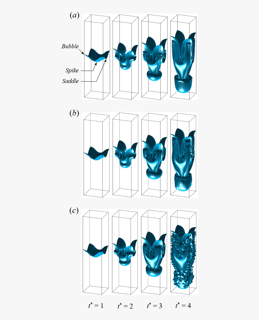 Interface Evolution Of The Single Mode Rayleigh Taylor, Transparent Clipart