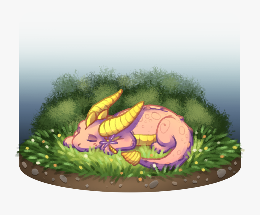 Transparent Spyro The Dragon Png - Cartoon Sleeping Dragon, Transparent Clipart