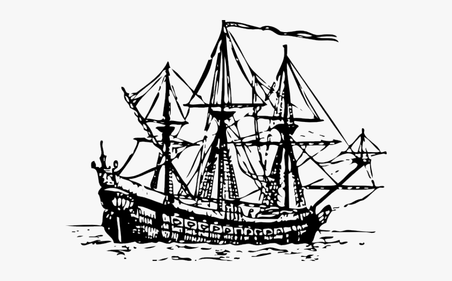 Free Sail Download Clip - Outline Of Boat No Background, Transparent Clipart