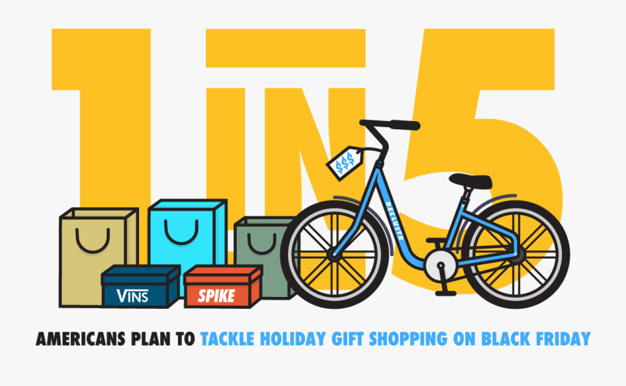 Shop Black Friday Online - Hybrid Bicycle, Transparent Clipart