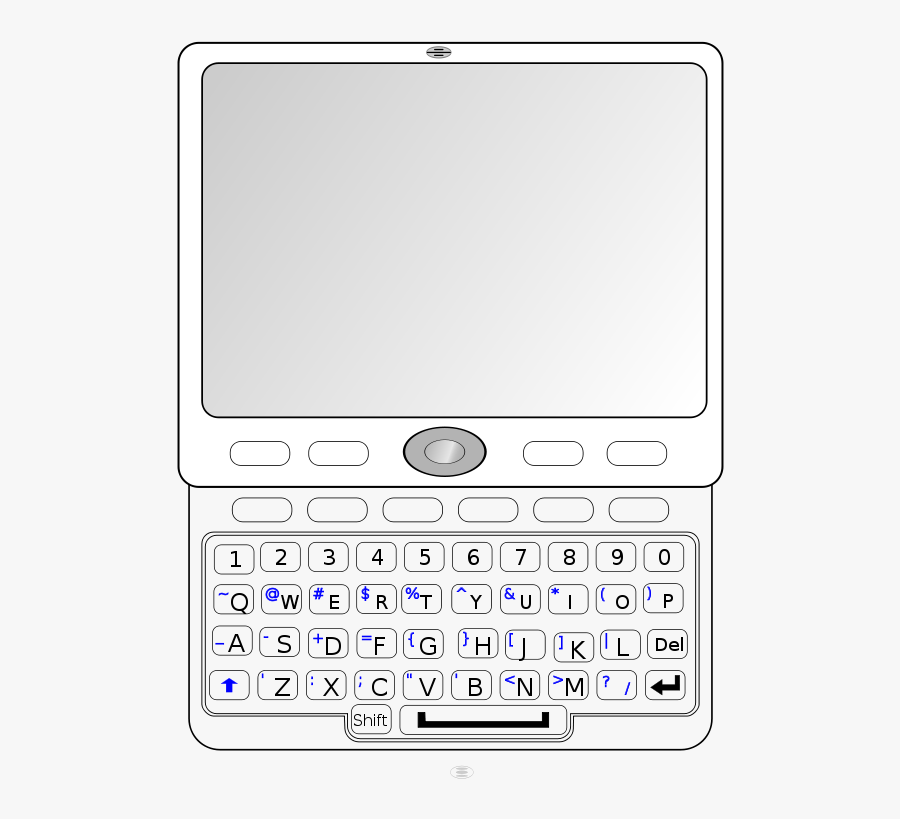 Qwerty Slider Phone - Mobile Phone, Transparent Clipart