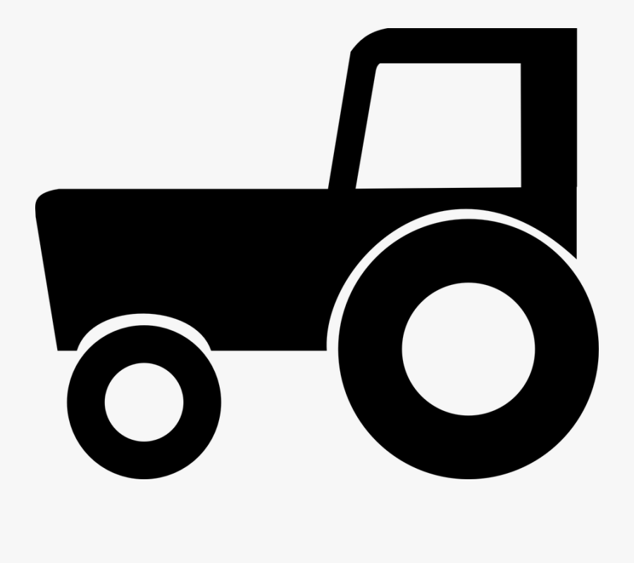 Tractor, Equipment, Machinery, Work, Agriculture, Farm - Tractor Symbol, Transparent Clipart