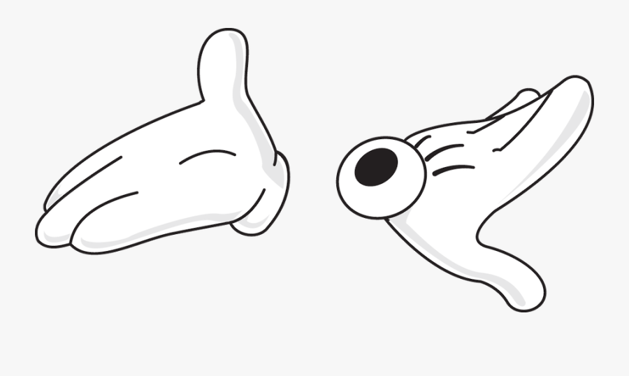 Mickey E Minnie - Line Art, Transparent Clipart