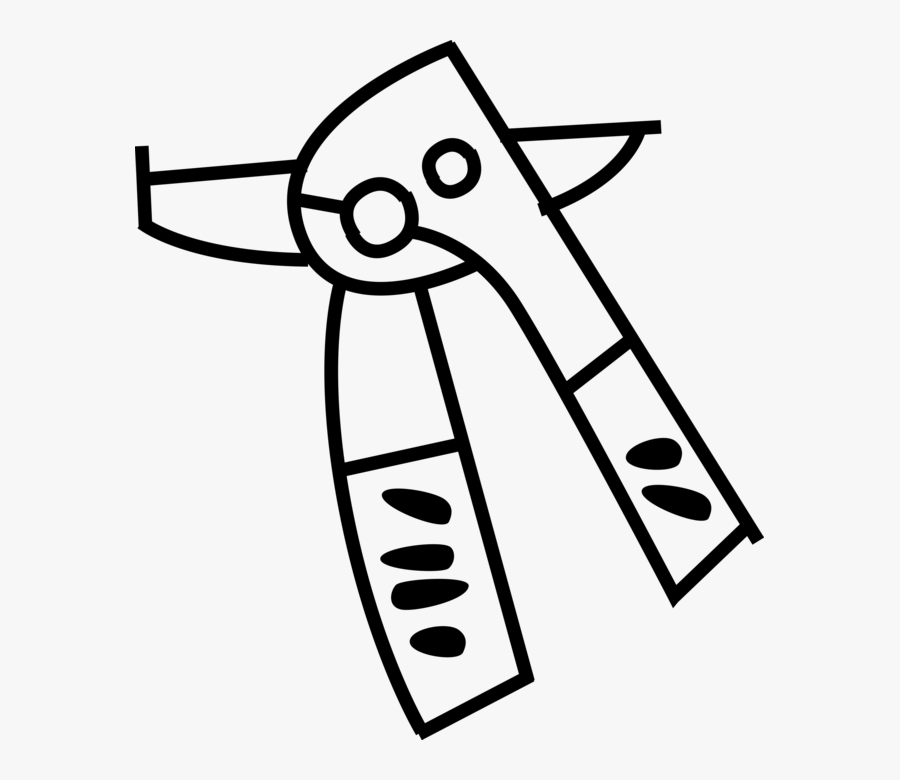 Vector Illustration Of Kitchen Can Opener Opens Tin - Dosenöffner Clipart, Transparent Clipart