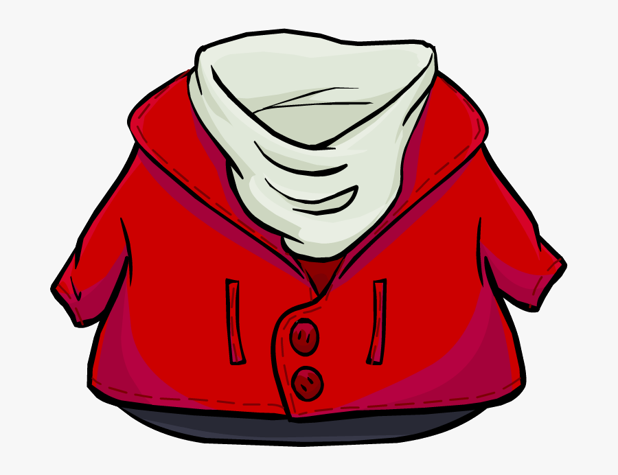 Hoodie Clipart Winter Sweater - Red Jacket Png Cartoon, Transparent Clipart