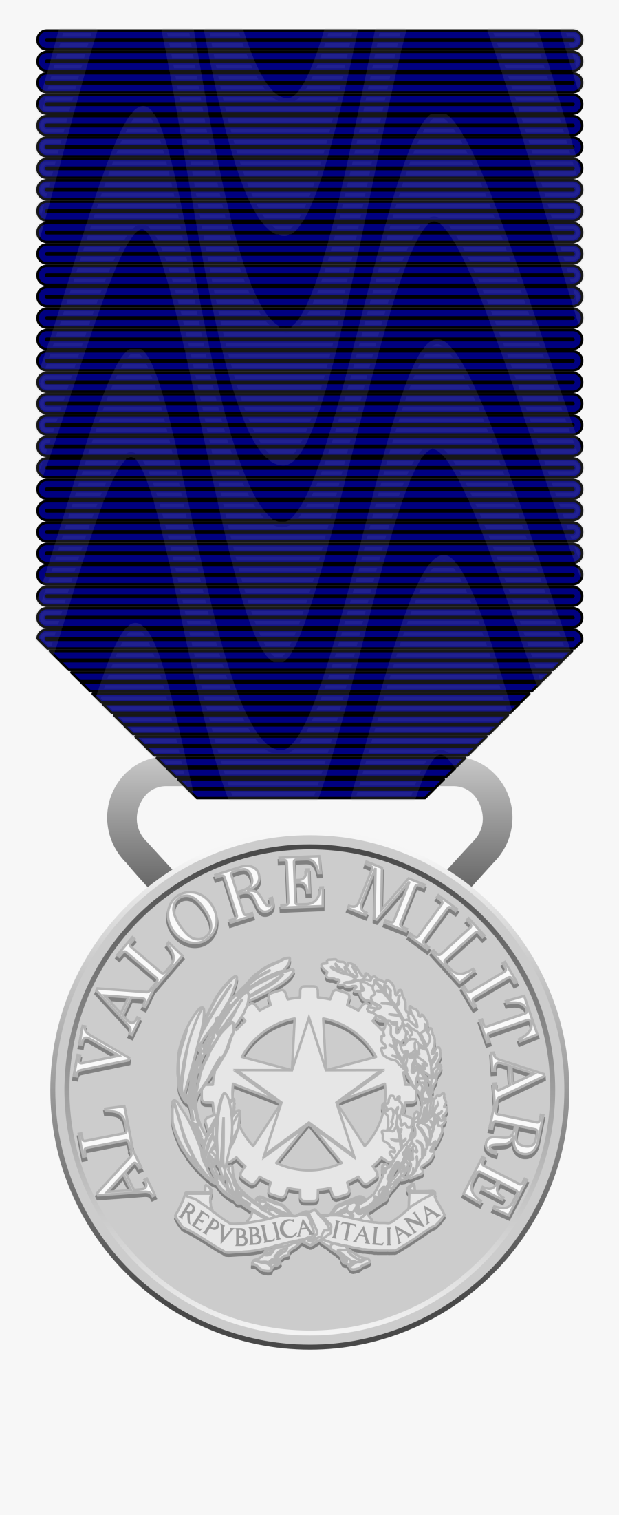 File Medaglia D Argento - Silver Medal Of Military Valor, Transparent Clipart