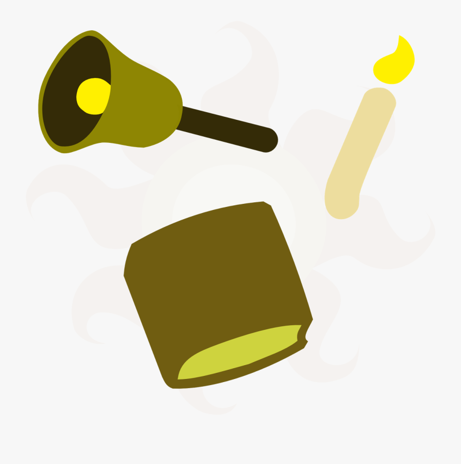 Bell, Book & Candle Clipart , Png Download, Transparent Clipart
