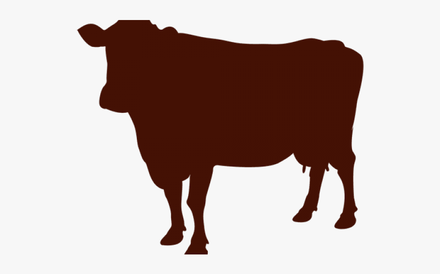Bulls Clipart Brown Cow - Transparent Background Cow Clipart Black And White, Transparent Clipart