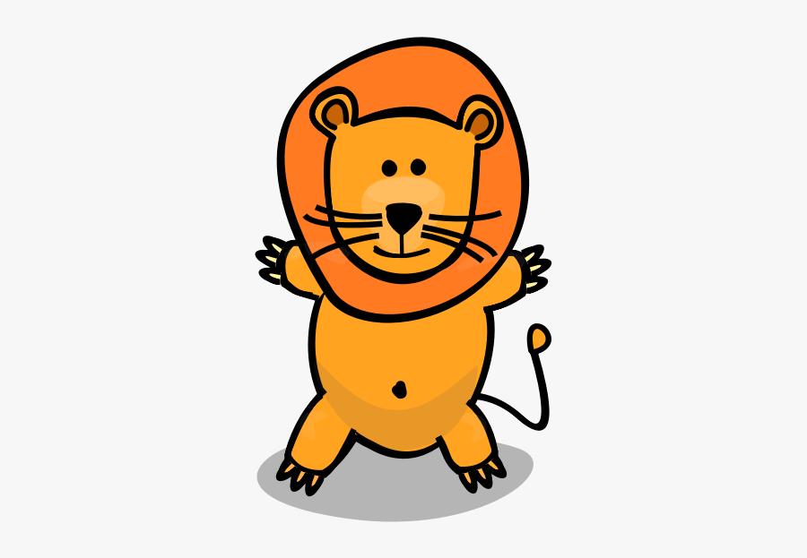 Cartoon Lion Wants A Hug, Transparent Clipart