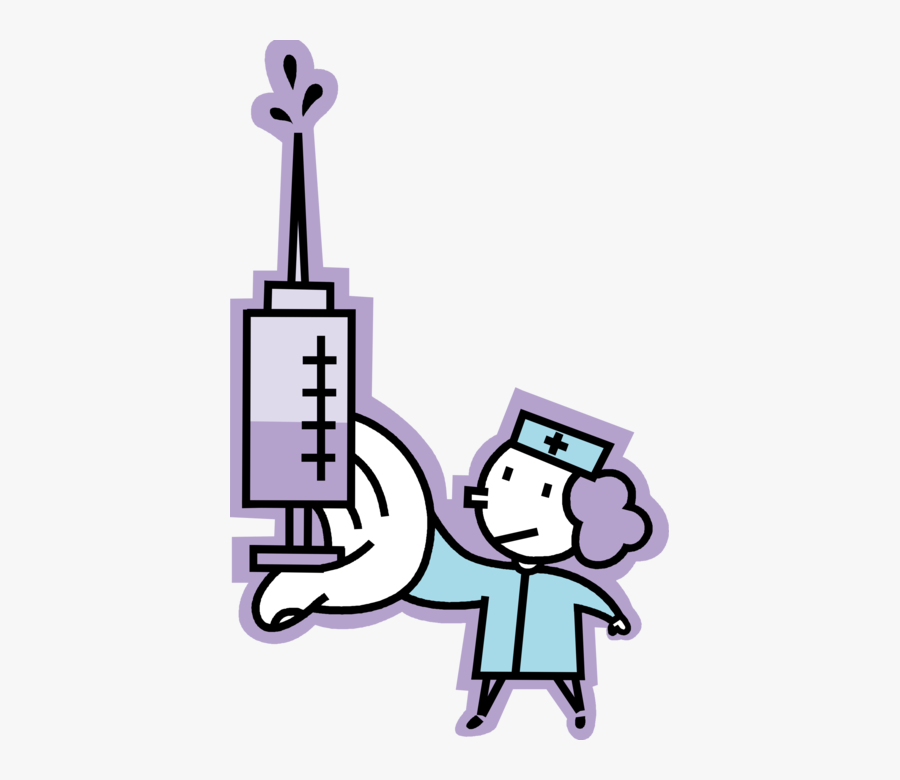 Vector Illustration Of Hospital Health Care Nurse With, Transparent Clipart