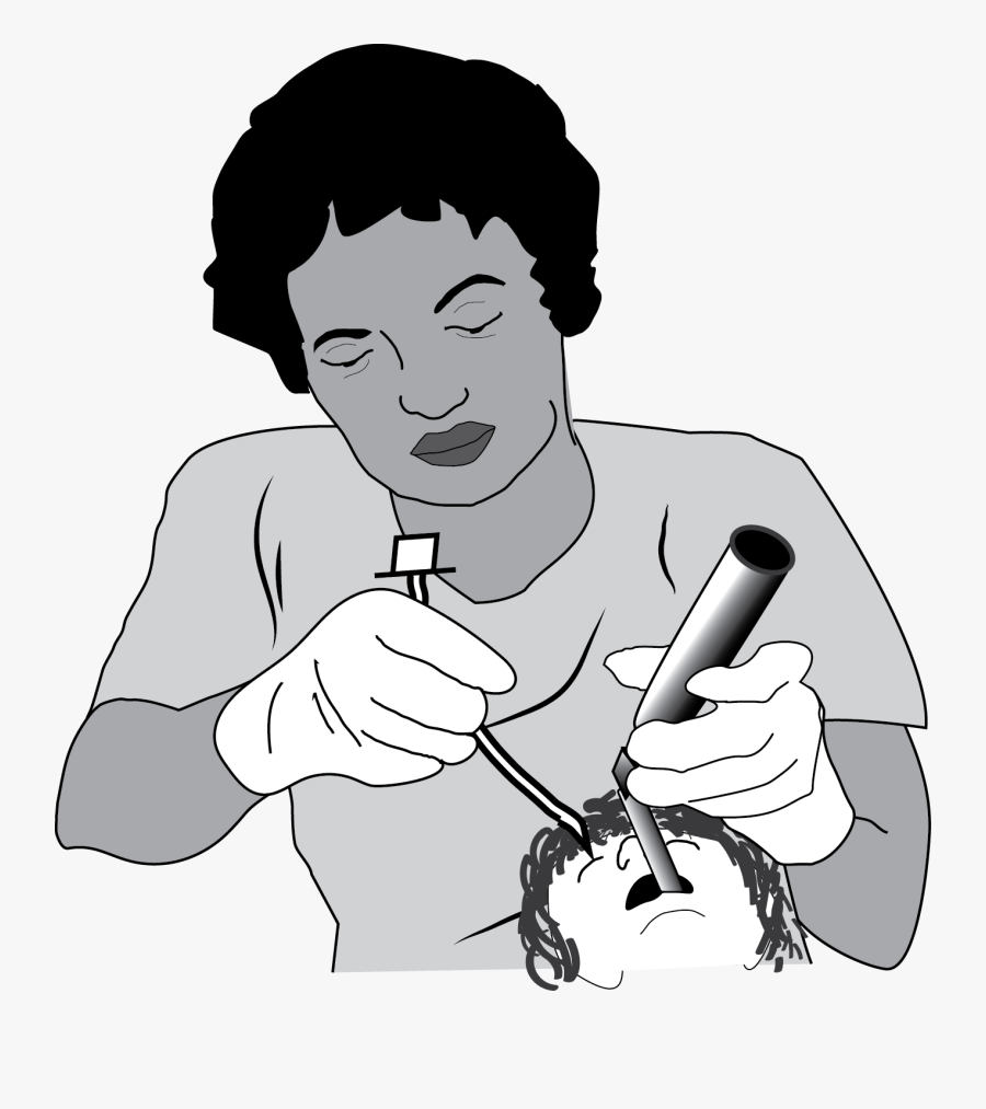 Illustration Showing How To Lift With Your Shoulders - Cross Finger Technique Intubation, Transparent Clipart