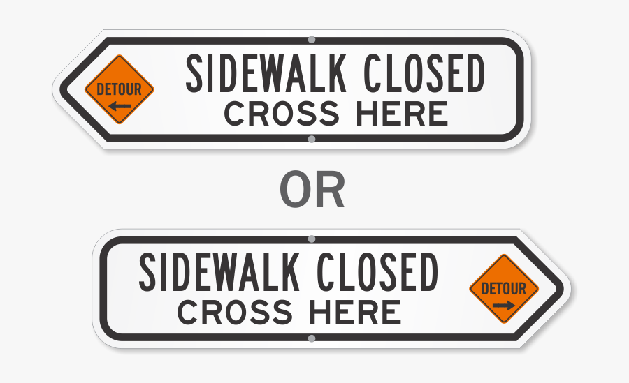 Transparent Cross Sign Png - Dead End Road Sign, Transparent Clipart