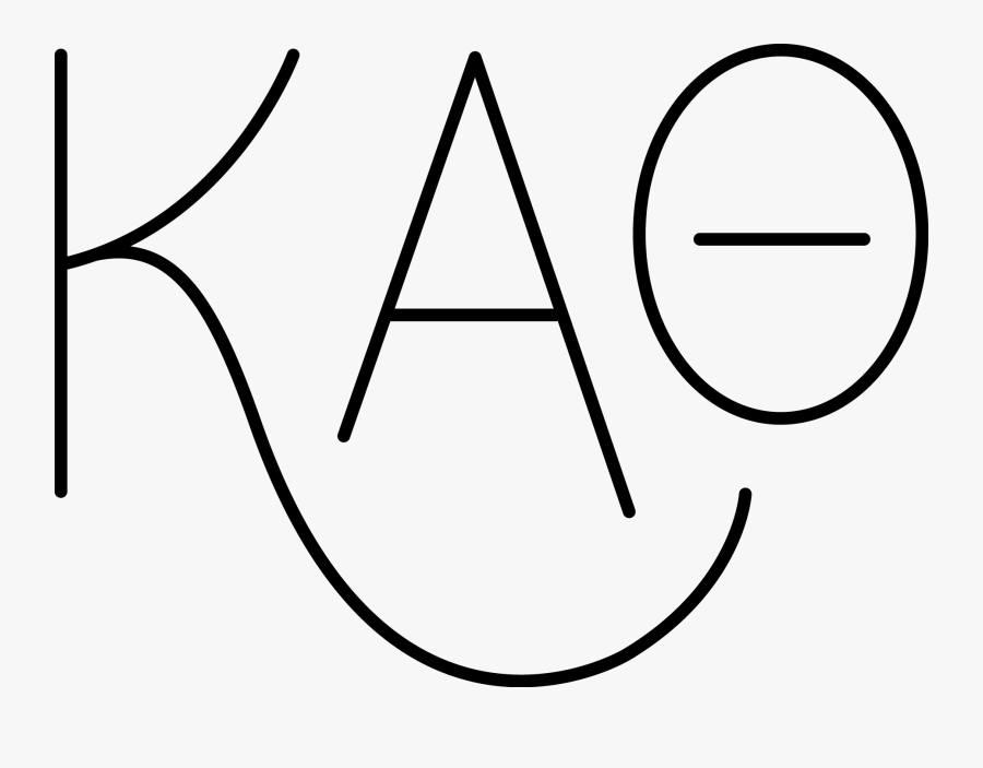 Kappa Alpha Theta - Line Art, Transparent Clipart
