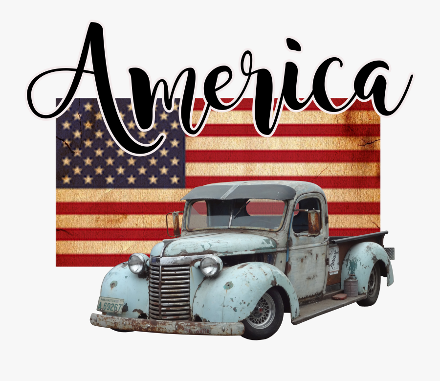 Black And White American Flag Tag, Transparent Clipart