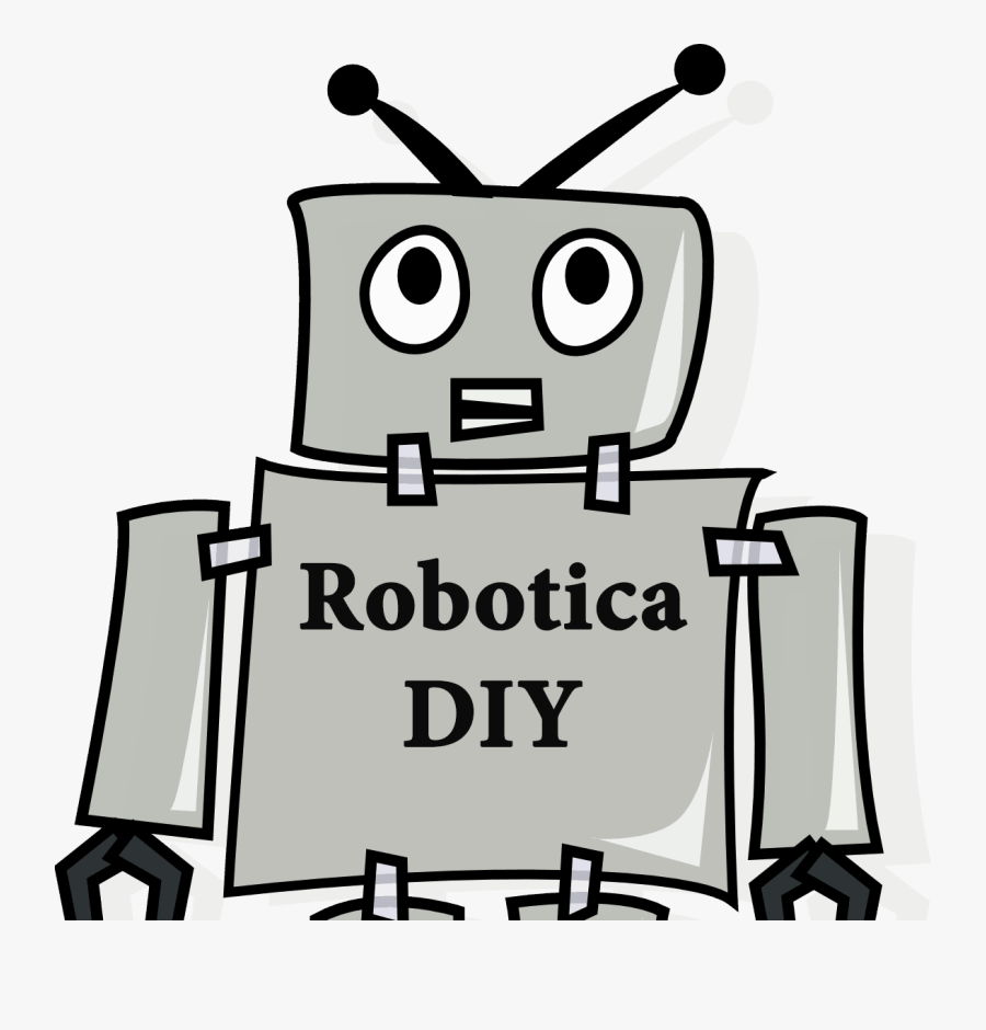 Robotica Diy - Cartoon Robot, Transparent Clipart