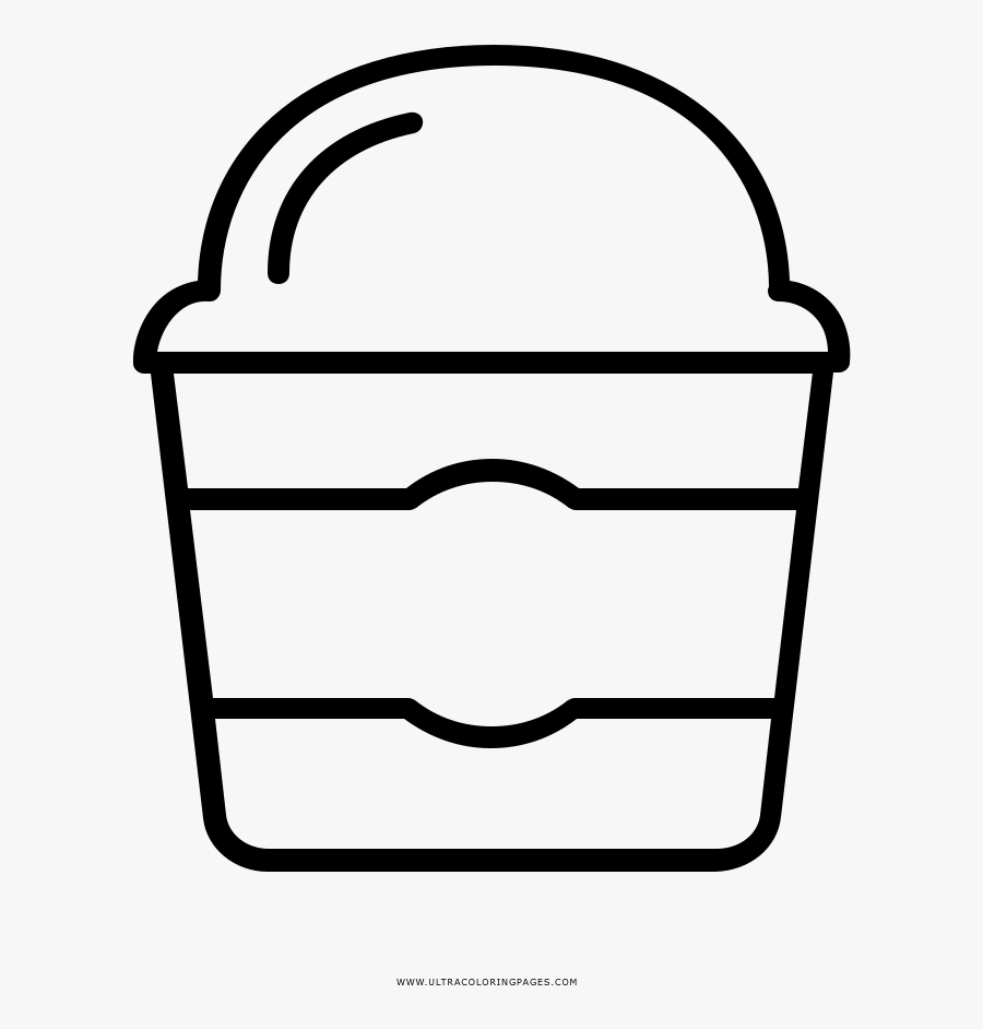 Salad Coloring Page - Line Art, Transparent Clipart