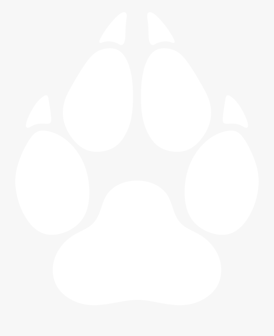 Clip Art Freeuse - Transparent Wolf Paw Print, Transparent Clipart